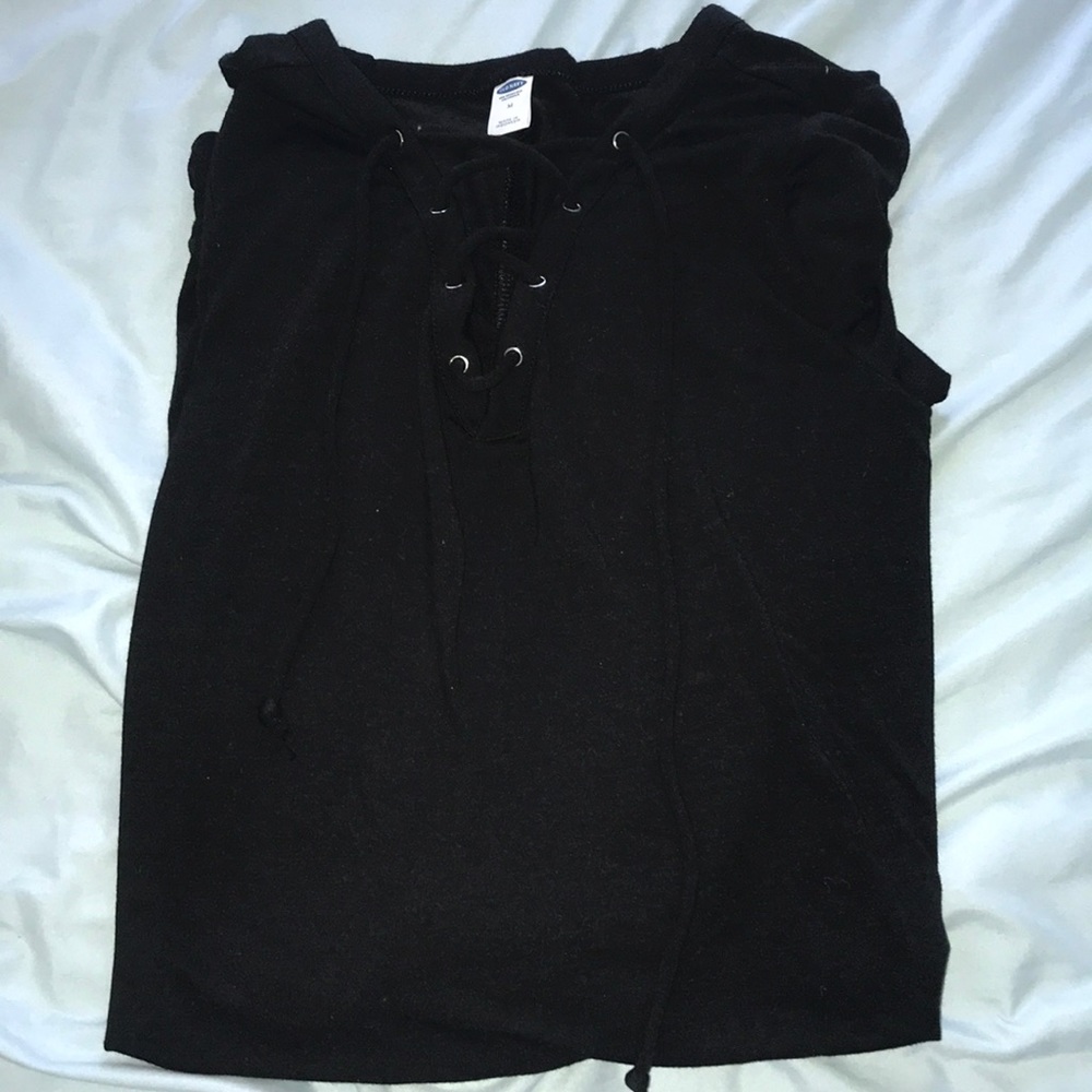 Long sleeve lace up dress